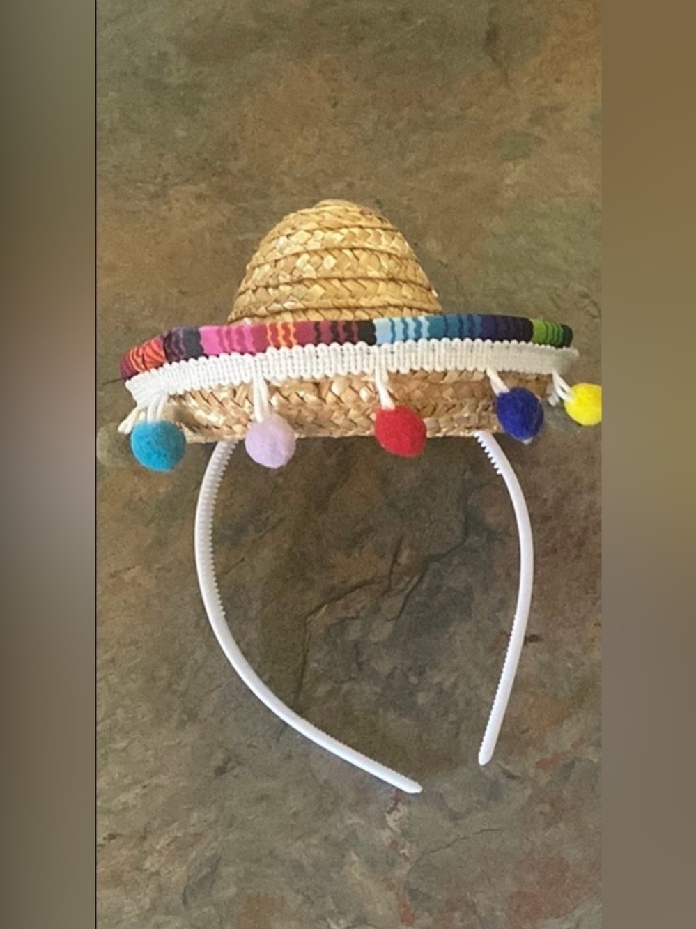 Colorful Mini Sombrero Headband EUC